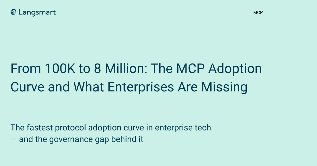 From 100K to 8 Million: The MCP Adoption Curve and What Enterprises Are Missing