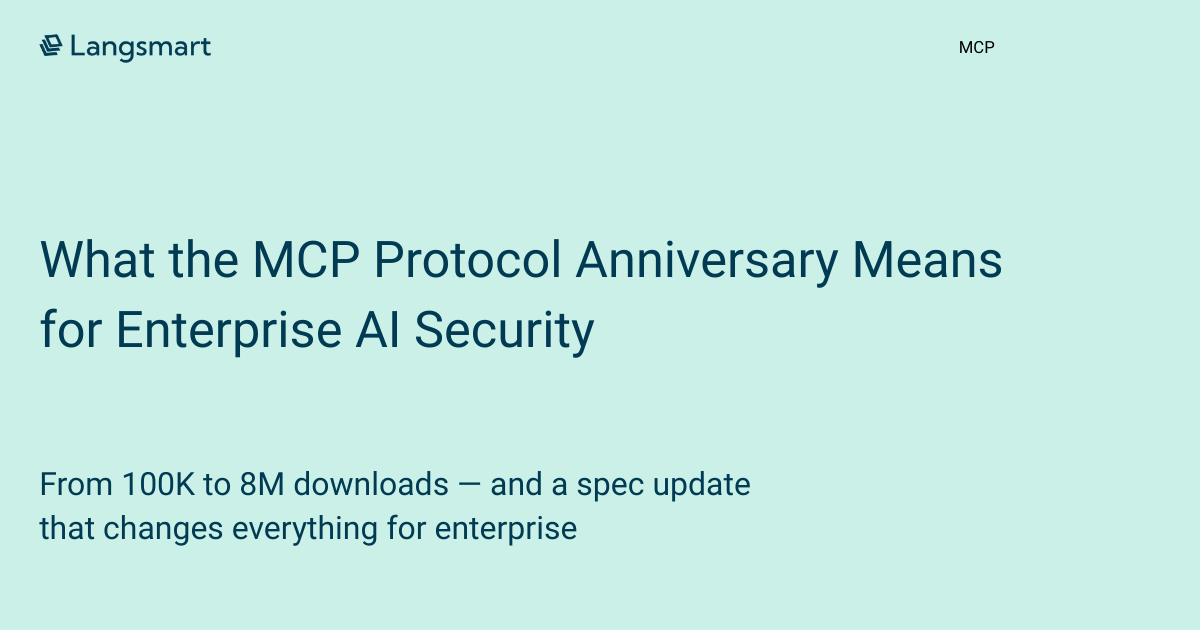 What the MCP Protocol Anniversary Means for Enterprise AI Security